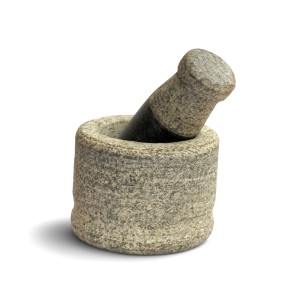 Traditional Stone Mortar & Pestle – 1 Inch Width